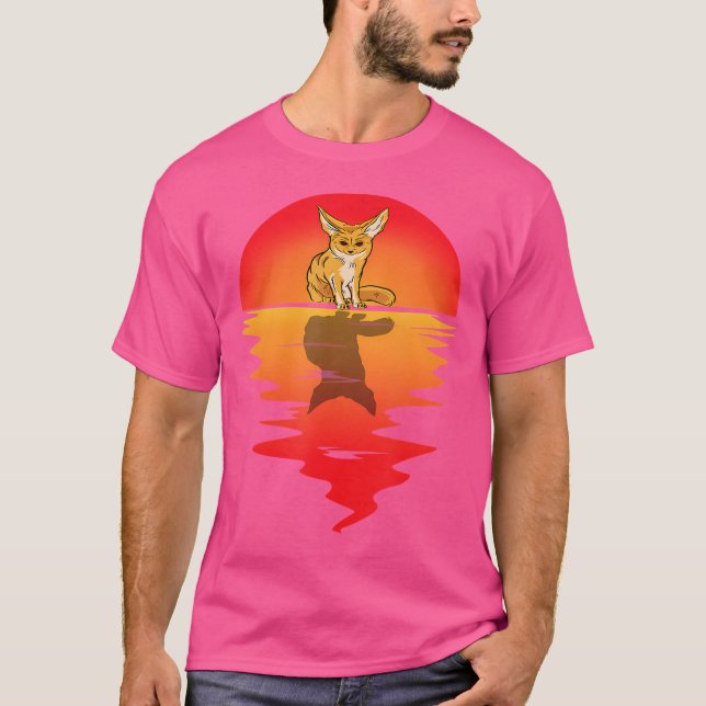 Fennec Fox Sunset Ear Animal Fennec Fox Owner T Shirt (Framsida)