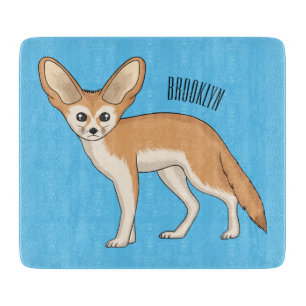 Fennec Fox-tecknad illustration