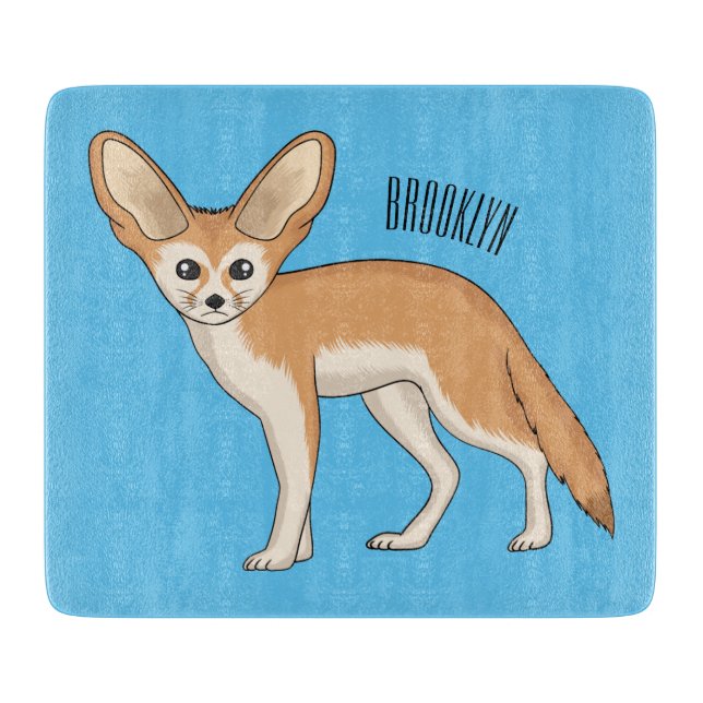 Fennec Fox-tecknad illustration (Framsidan)