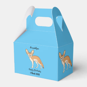 Fennec Fox-tecknad illustration Presentaskar