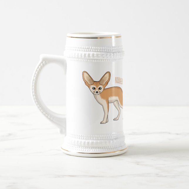 Fennec Fox-tecknad illustration Sejdel (Vänster)