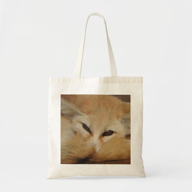 Fennec Fox Tote Bag Tygkasse (Framsidan)