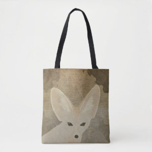 Fennec Fox Tote Bag Tygkasse