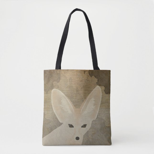 Fennec Fox Tote Bag Tygkasse (Framsida)