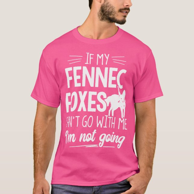 Fennec Foxes for Animals Älskare Jag ska inte T Shirt (Framsida)
