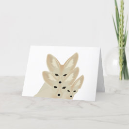 Fennec Foxes Greeting Card Helgkort
