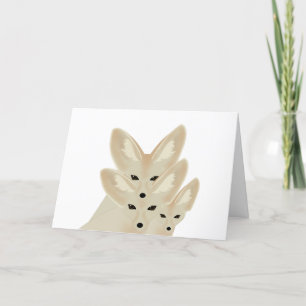 Fennec Foxes Greeting Card Helgkort