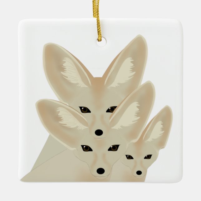 Fennec Foxes Ornament (Framsida)