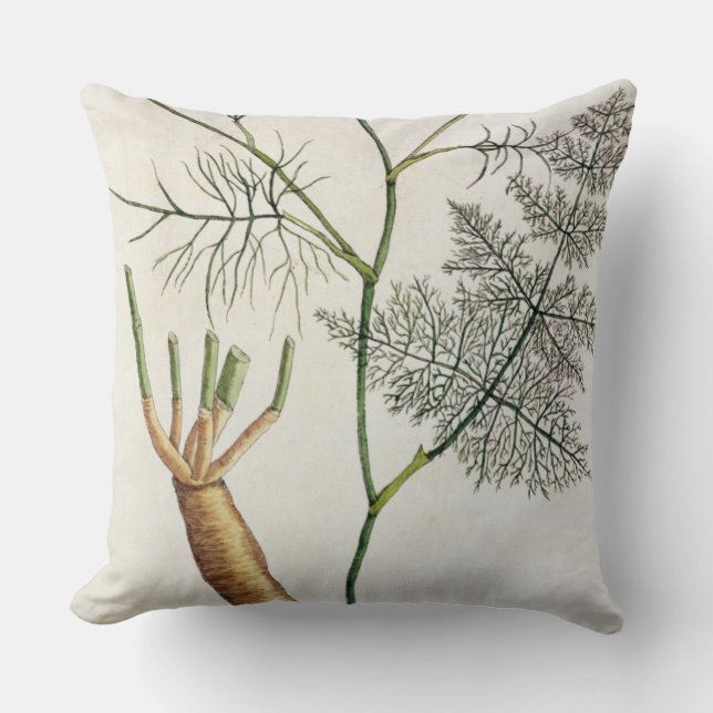 Fennel pläterar 288 från "ett nyfiket växt-", kudde (Framsida)