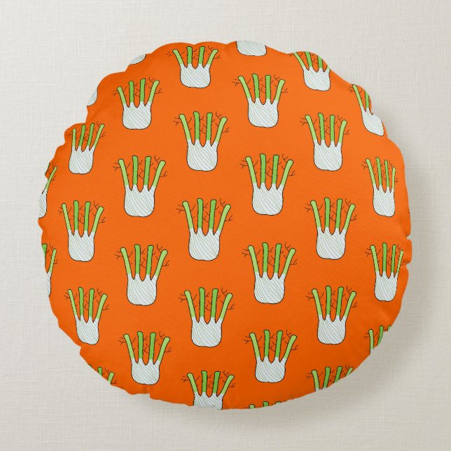 Fennel Rund Kudde (Framsidan)