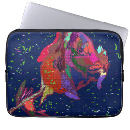 Fenomenalt Färgad Flower Laptop Fodral