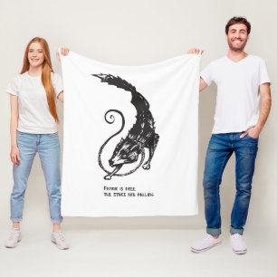 Fenrir Fenris är fri hund viking nordisk mytologi Fleecefilt