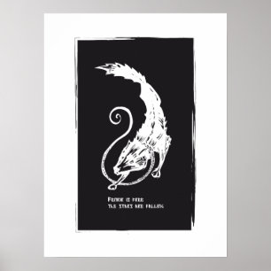 Fenrir Fenris är fri hund viking nordisk mytologi Poster