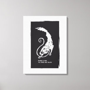 Fenrir Fenris är fritt från hund som viker normal Canvastryck