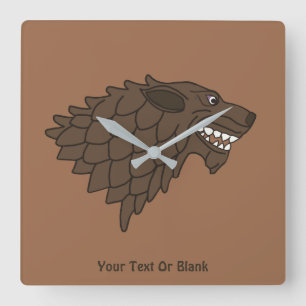 Fenrir/Fenrisvarg Fyrkantig Klocka
