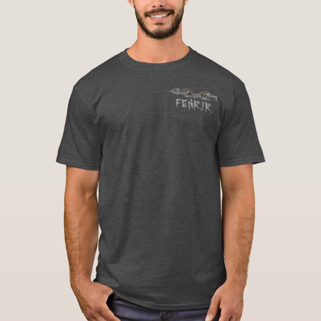 Fenrir utslagsplats - mörk design tee (Framsida)