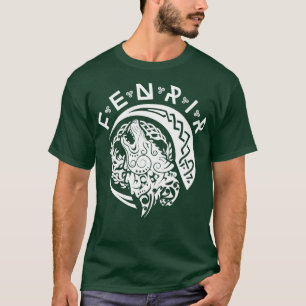 Fenrisvarv Fenrir White Wikinger Vikings T Shirt