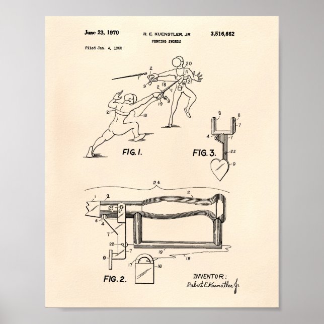 Fensionsberättelse 1970 Patent Art Old Peper Poster (Framsidan)
