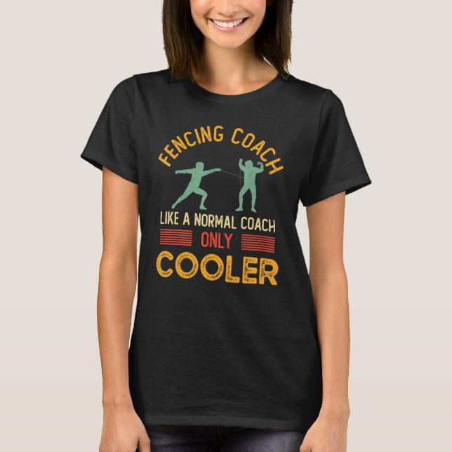 Fensionscoach som en vanlig coacherfärg t shirt (Framsida)