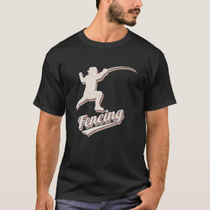 Fensionssystem - Fencer för Vintage av retro T Shirt