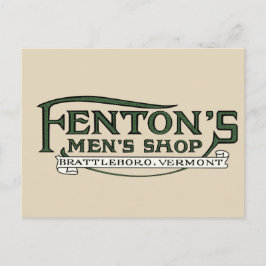 Fentons Manar Shop Brattleboro-vykort Vykort