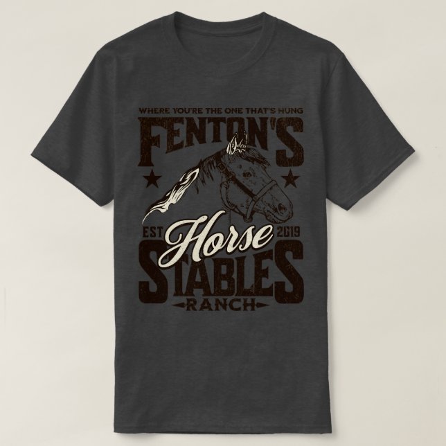 Fentons Stables Horse Ranch Est 2019 1 T Shirt (Design framsida)