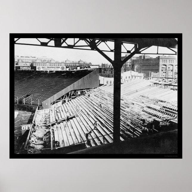 Fenway Baseball Park i Boston, MORSA 1912 Poster (Framsidan)