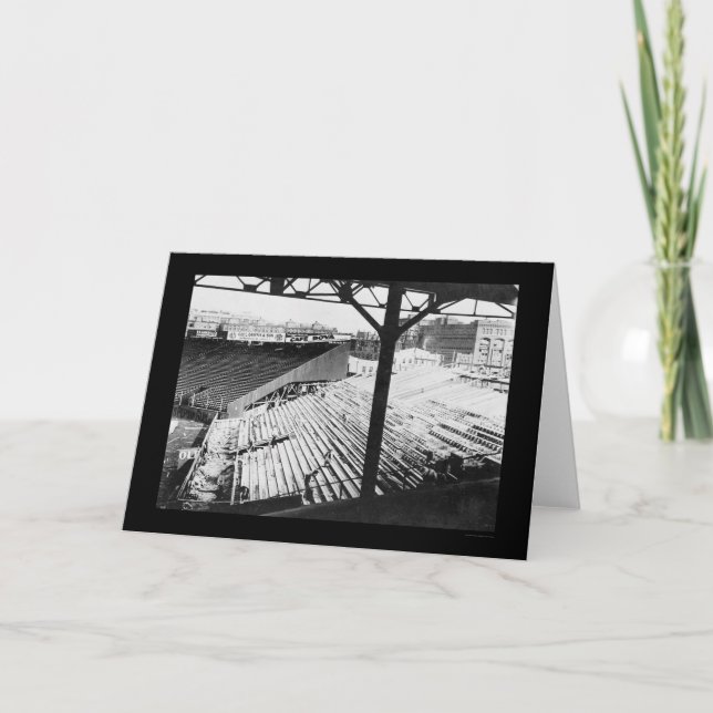 Fenway baseball parkerar i Boston, MORSOR 1912 Kort (Framsida)