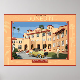 Fenway-hotellet. Dunedin, Florida Poster