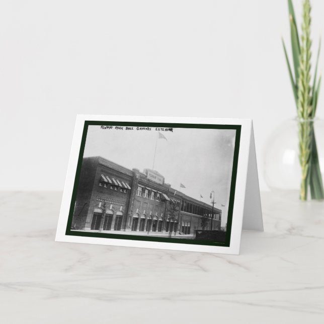 Fenway Park Boston baseball 1914 Kort (Framsida)