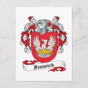 Fenwick familjevapen vykort