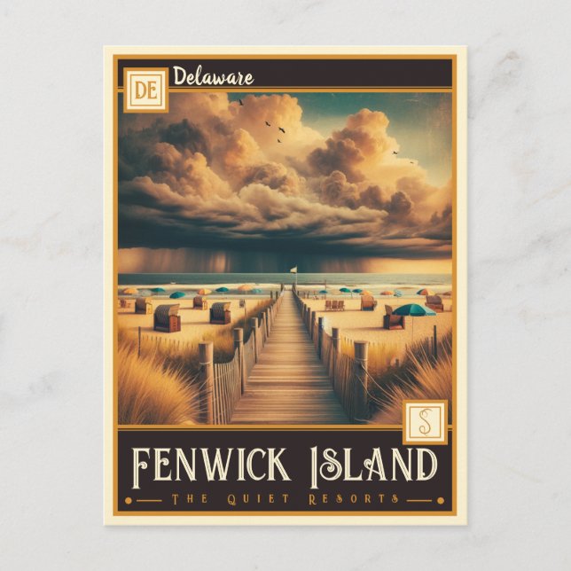 Fenwick Island, Delaware | VINTAGE Vykort (Framsida)