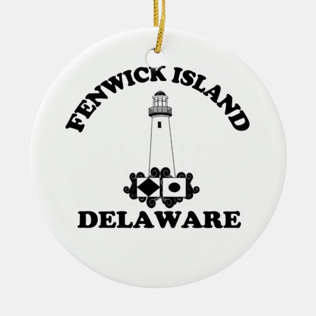 Fenwick Island. Julgransprydnad Keramik (Framsidan)