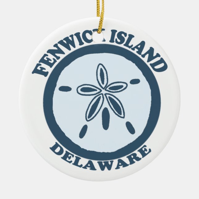 Fenwick Island. Julgransprydnad Keramik (Framsidan)