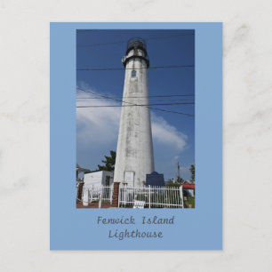 Fenwick Island Lighthouse Postcard Vykort