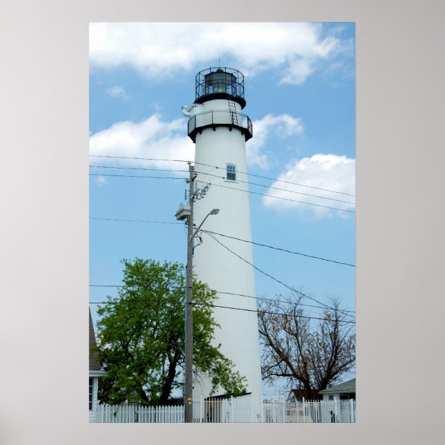 Fenwick Island Lighthouse Torn Poster (Framsidan)