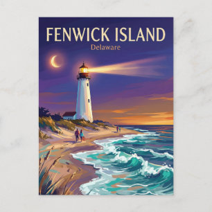 Fenwick Island Lighthouse USA -> Fenwick Island Fy Vykort