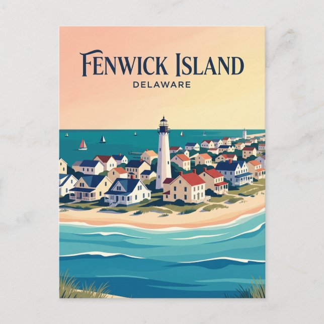 Fenwick Island USA blir Vykort (Framsida)