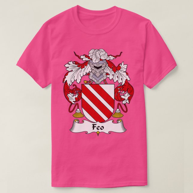Feo Jackar Arm Family Crest T Shirt (Design framsida)