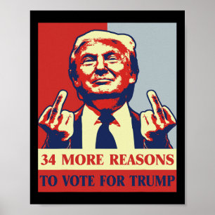 Féon dömdes 34 fler skäl att rösta för trumman poster