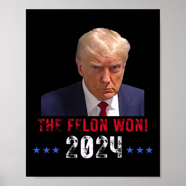 Féon Won Trump Won 2024 Val Tr Poster (Framsidan)