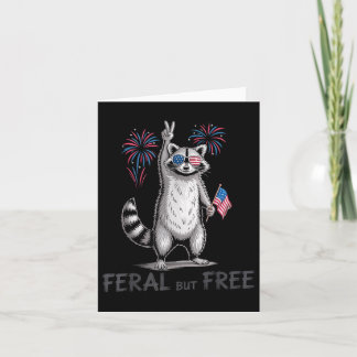 Feral &amp; fritt USA flagga 4:e juli Fireworks Ra Kort