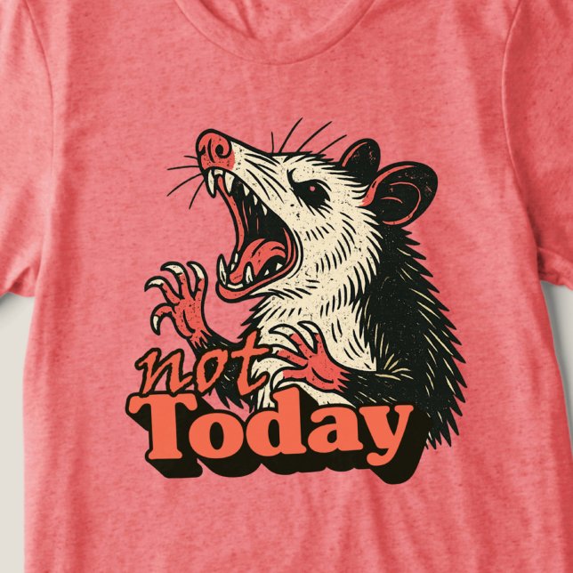 Feral Arg Possum, inte idag, typografi T Shirt (Make a fierce statement with this feral possum design
)