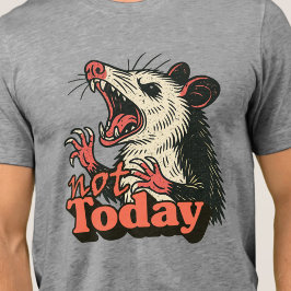 Feral Arg Possum, inte idag, typografi T Shirt