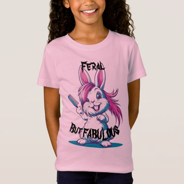 Feral Bunny T Shirt (Framsida)