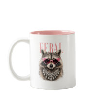 Feral Chic Tvättbjörn Glamour Kaffemugg