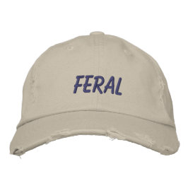 "Feral" Embroized Cap Broderad Keps