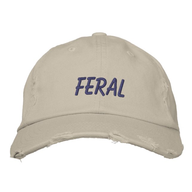 "Feral" Embroized Cap Broderad Keps (Framsida)
