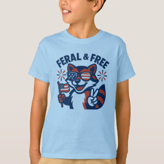Feral & Free - Kids 4:e juli Shirt T