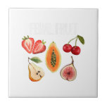 Feral Fruit LGBTQ Pride Lesbisk Queer Kakelplatta<br><div class="desc">Feral Fruit LGBTQ Pride Lesbisk Queer</div>